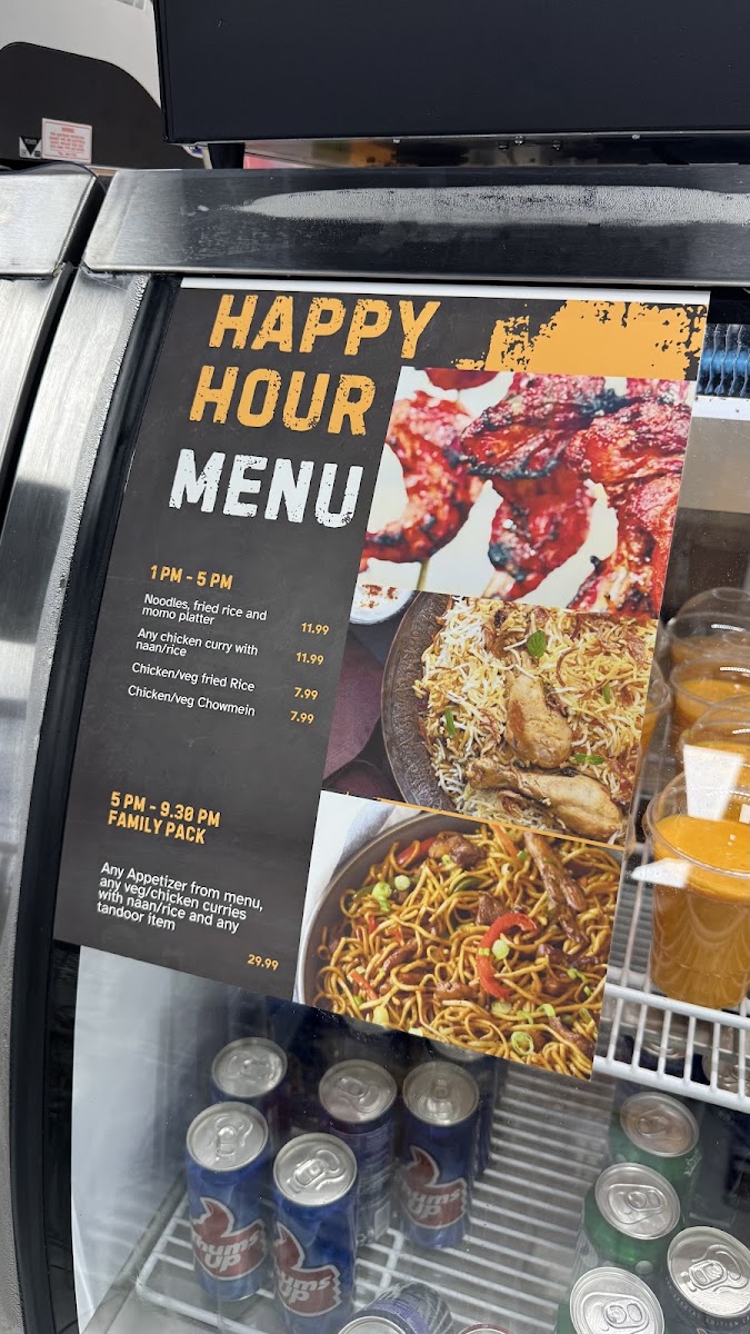 Spice & Slice Bazaar menu board