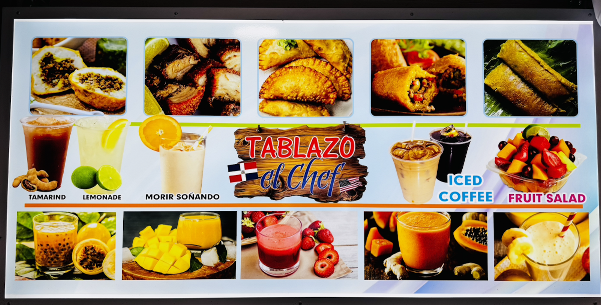 Tablazo el Chef Restaurant | Comida Hispana menu board