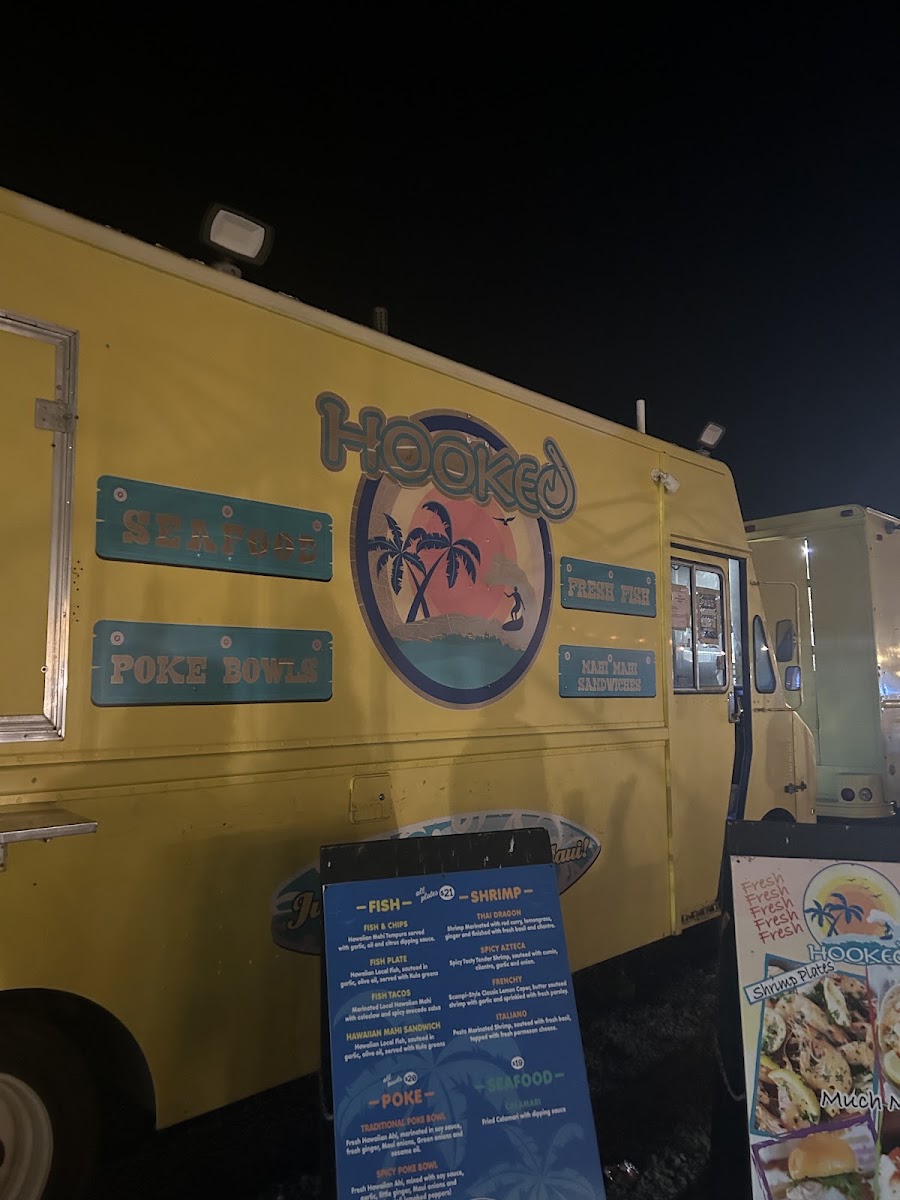 Hooked menu board