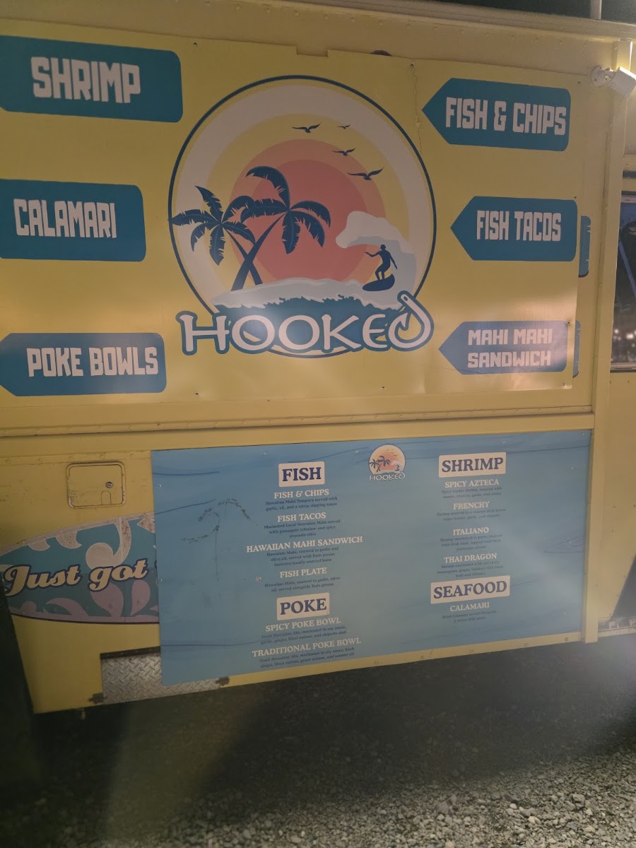 Hooked menu board