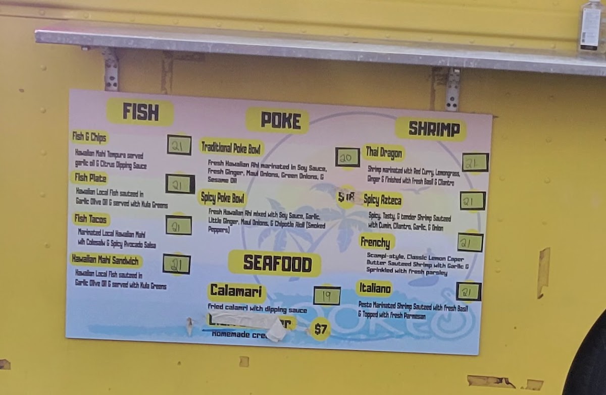 Hooked menu board