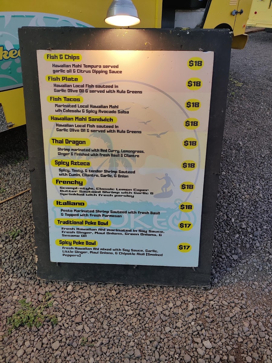 Hooked menu board