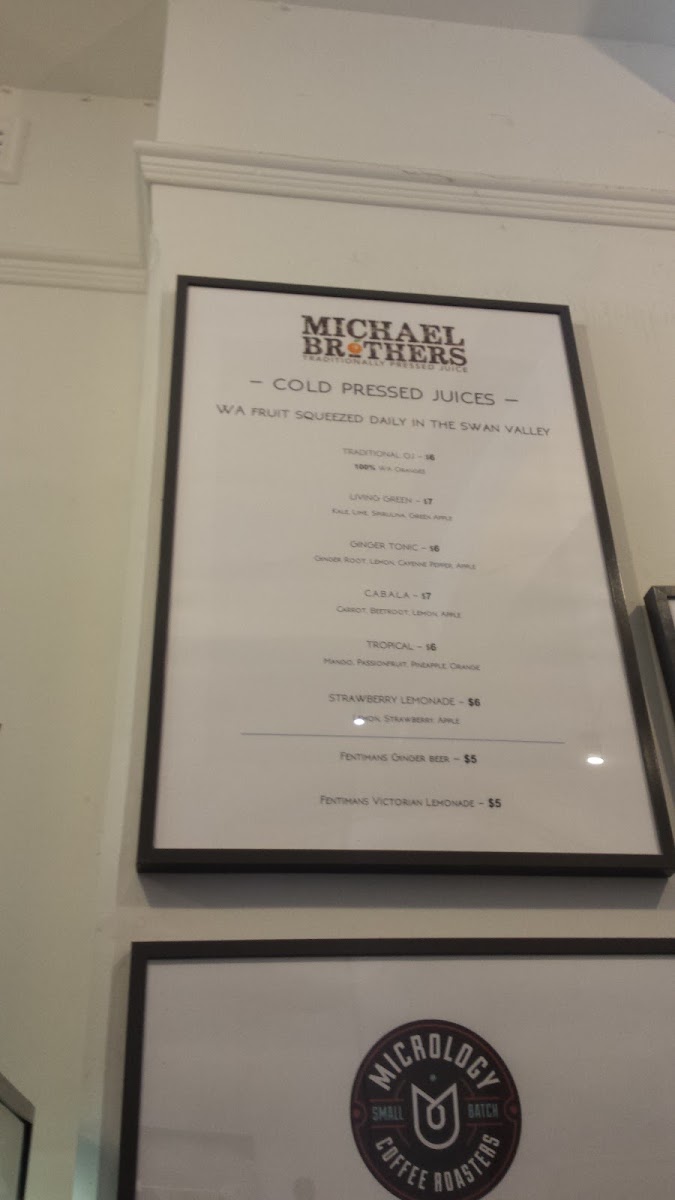 Eillo menu board