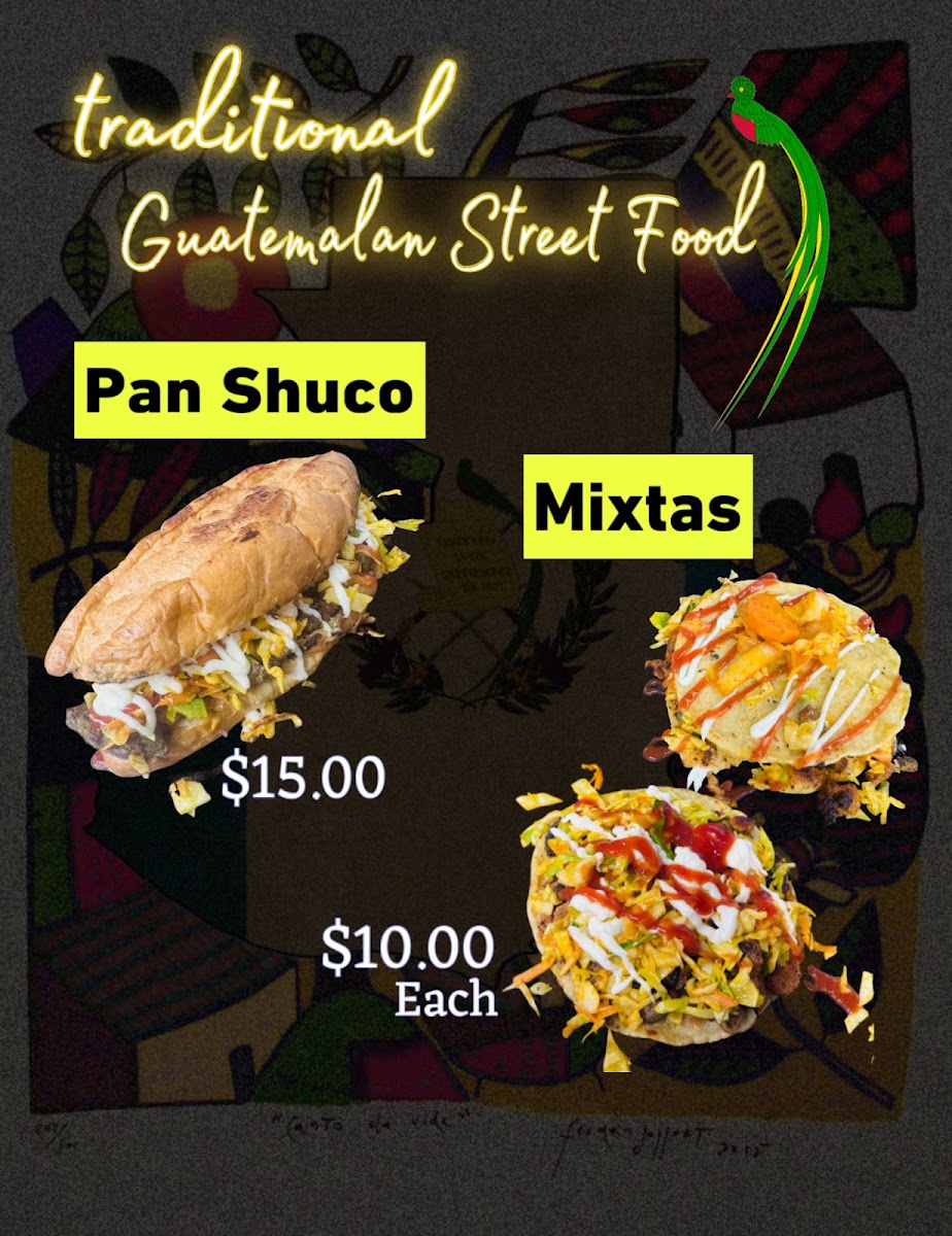 Las Lupitas The Pupusa House menu board