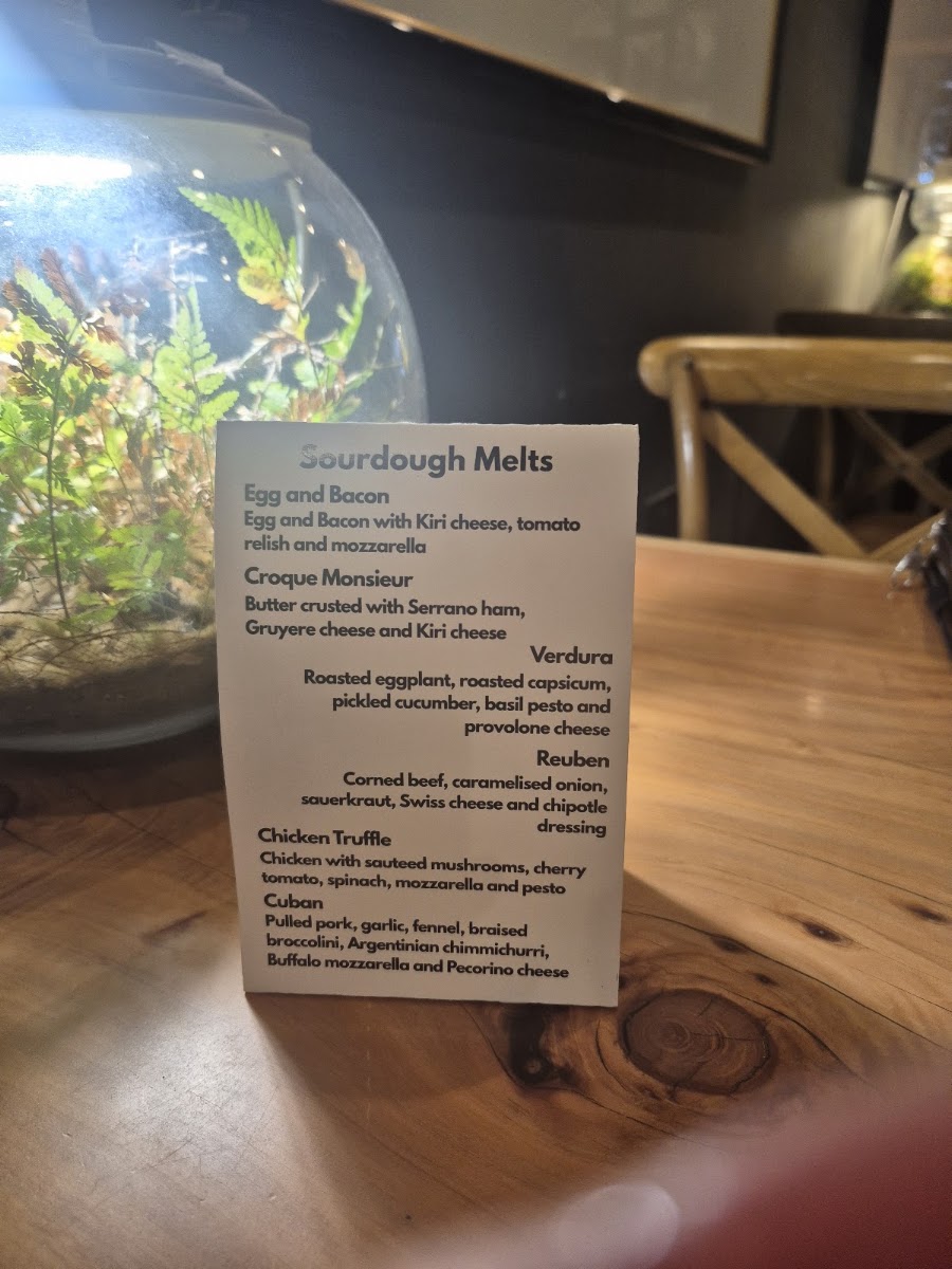 Confession menu board