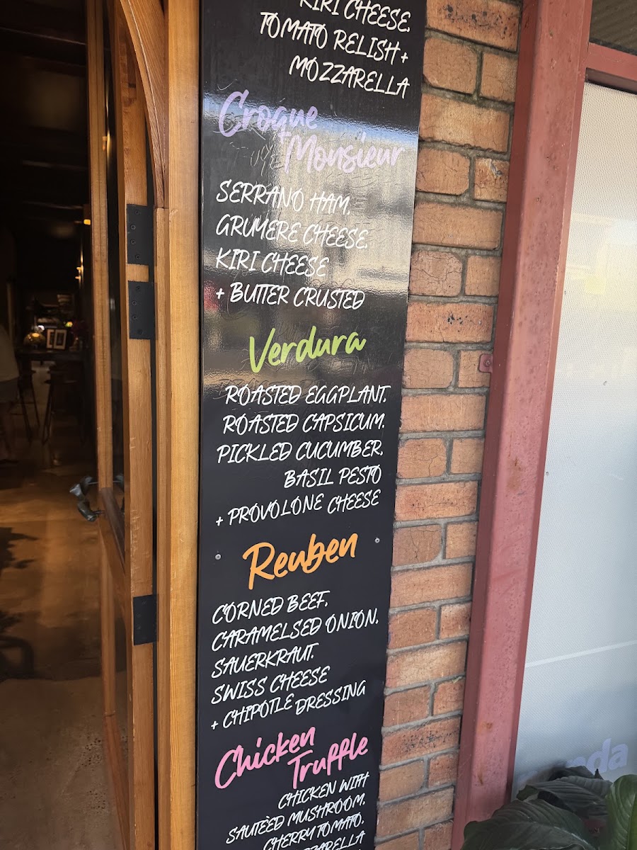 Confession menu board