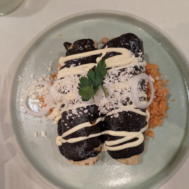 Mole Negro Enchiladas