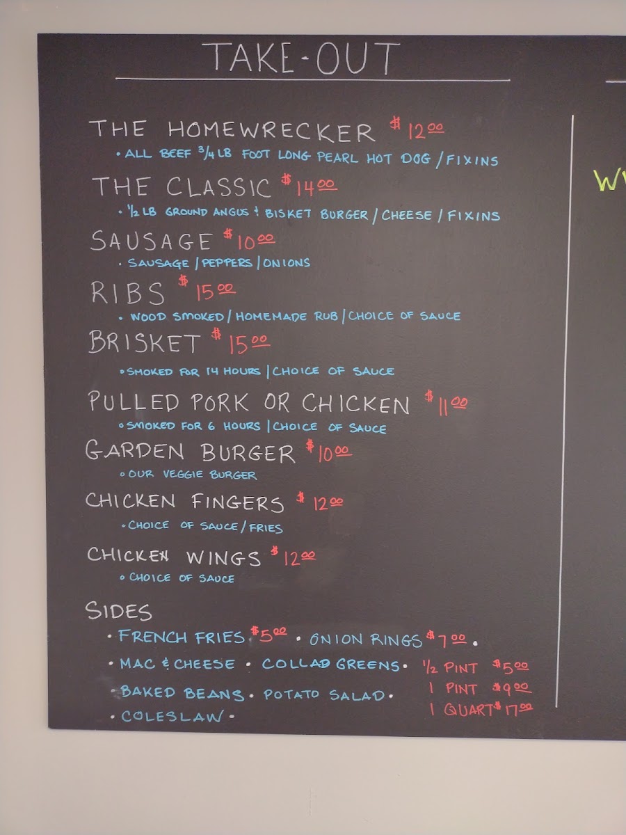 How's Your Meat menu board