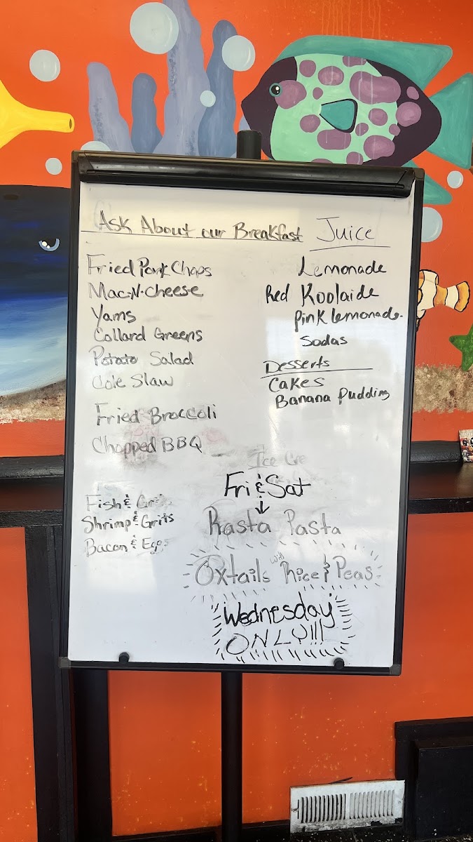 173 Surf & Turf | Seafood Soulfood Restaurant menu board
