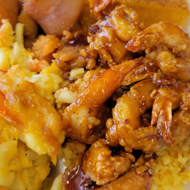 Shrimp Mac N Cheese Yams