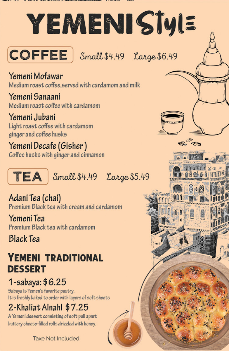 Seven Sips Smoothies Café - Sheepshead Bay menu board