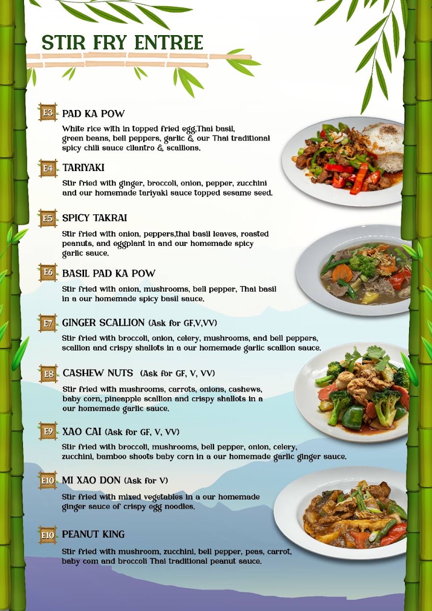 Bamboo Ridge menu board