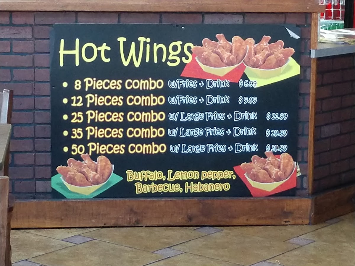 Balch Springs Tacos menu board