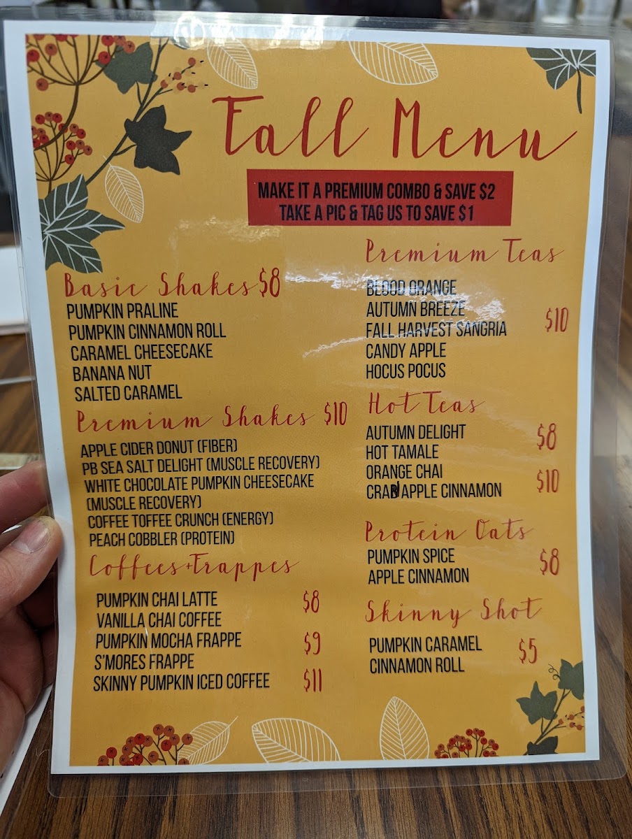 Hub City Nutrition - Hagerstown, MD menu board