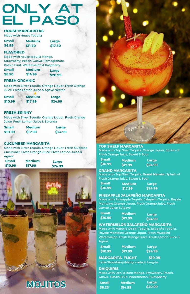 Pedro's Bay St.Louis menu board