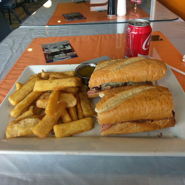 Cuban Sandwich with Yuca Fries