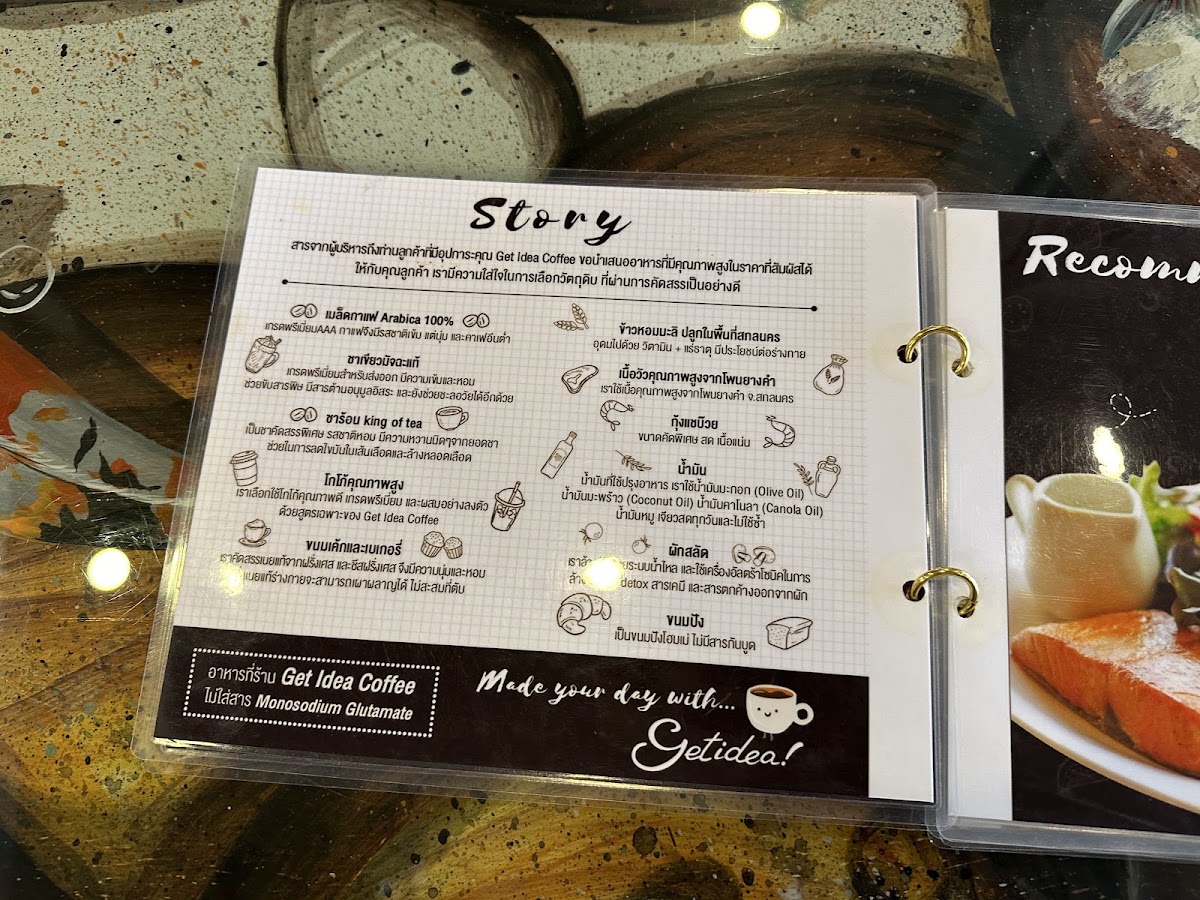 Get Idea! Coffee menu board