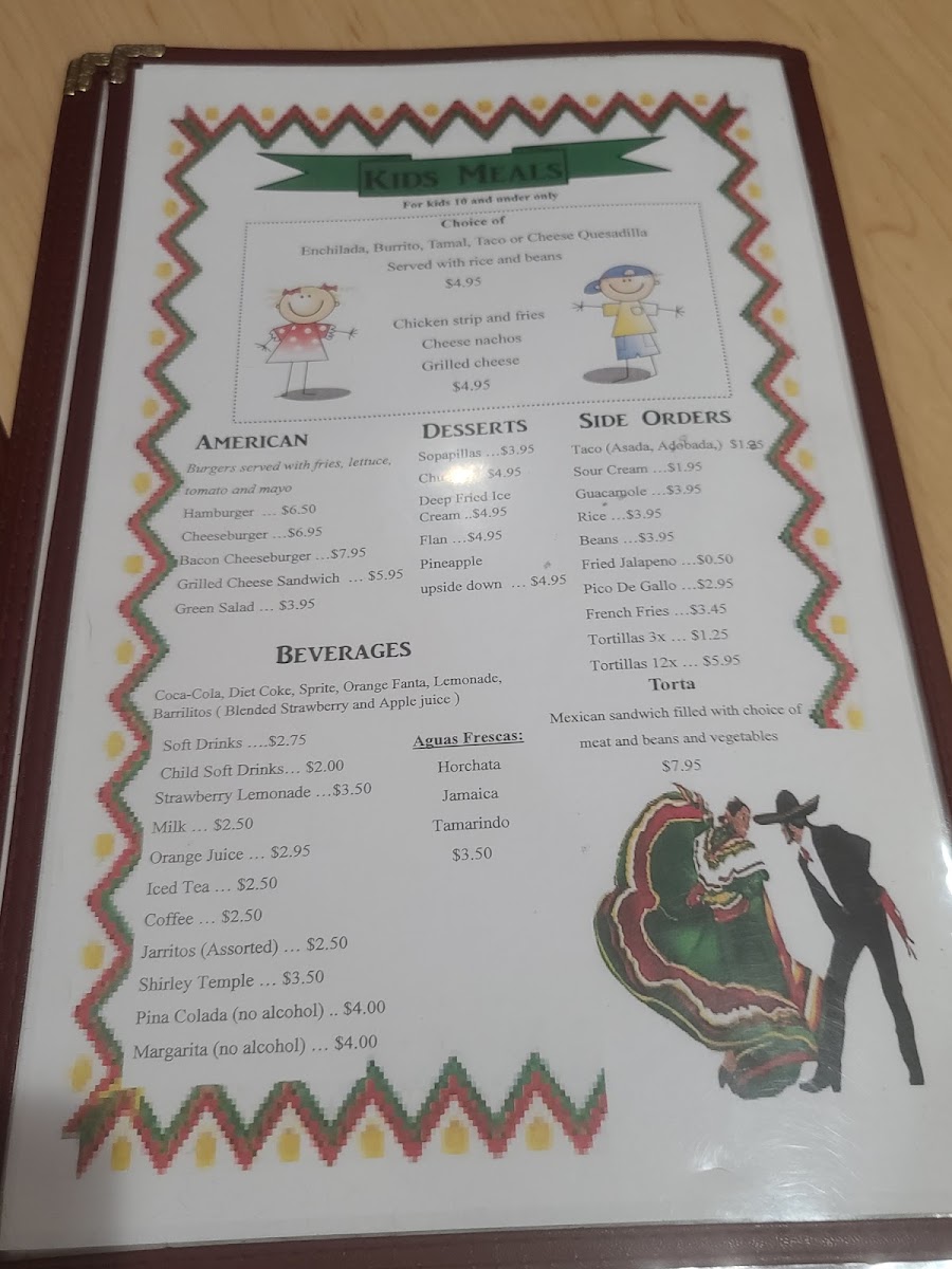 Casa Tequila menu board