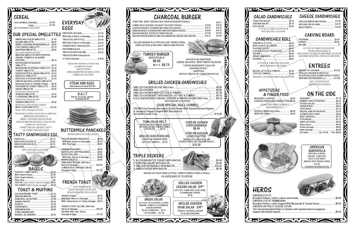 Godwin Coffee & Tex-Mex Eats menu board