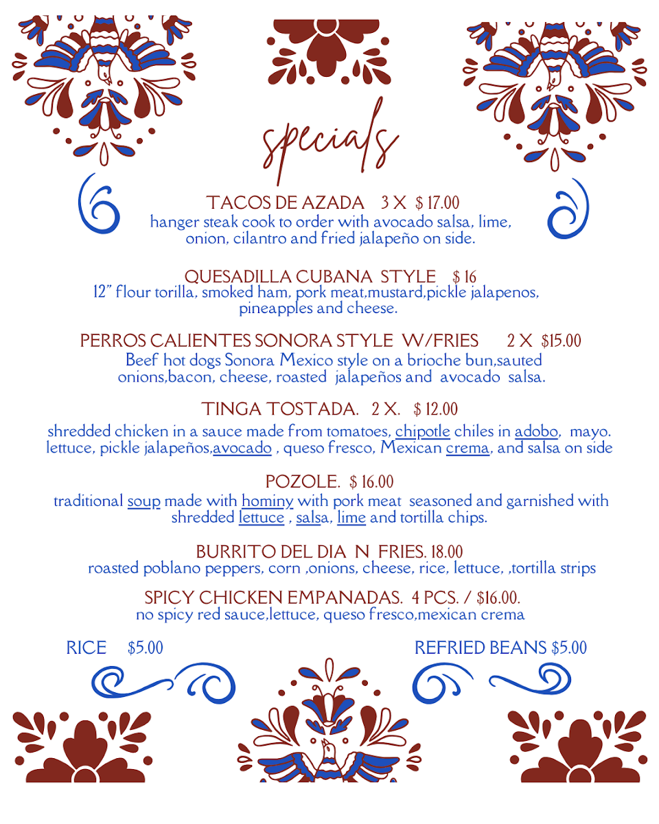 TNT Tacos N Tacos menu board