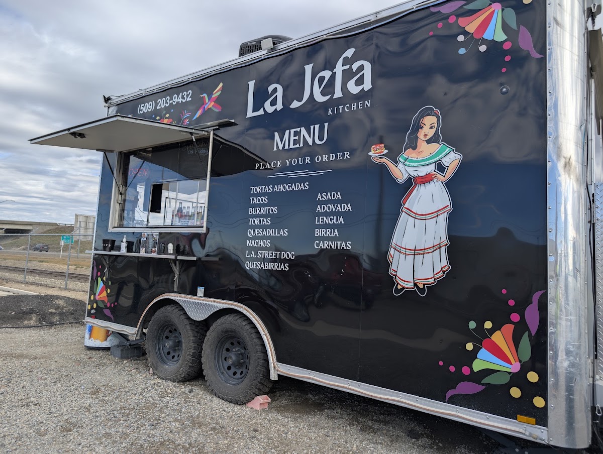 La Jefa Kitchen menu board