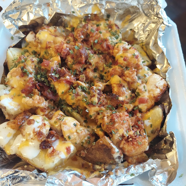 Chicken Bacon Ranch Loaded Baked Potato