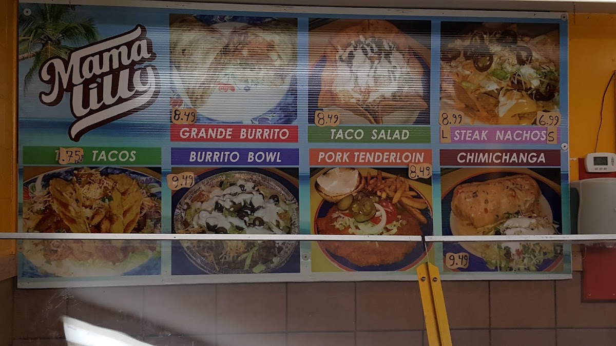 Mama Lilly's menu board