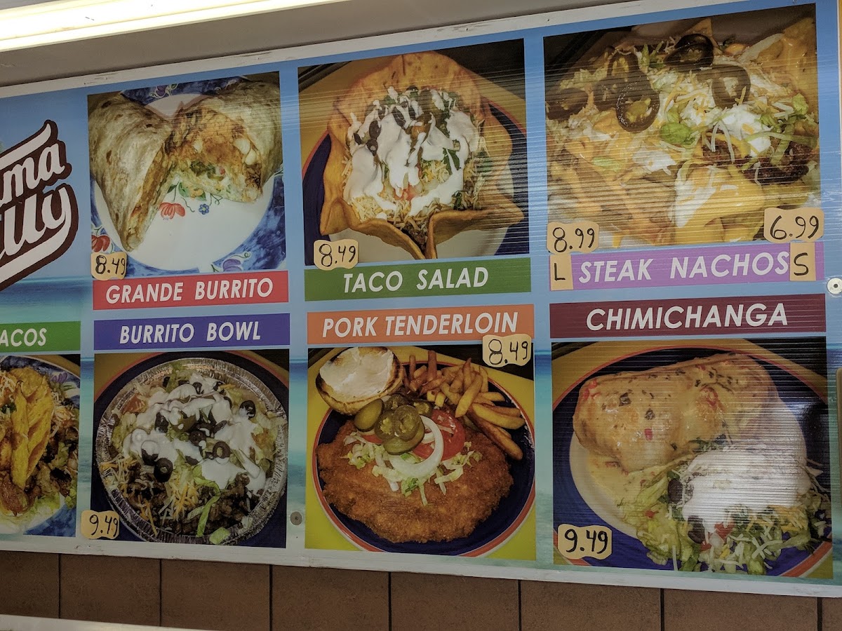 Mama Lilly's menu board