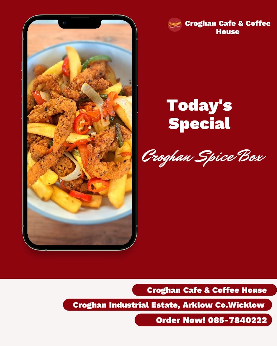 Croghan Cafe & Coffee House menu board