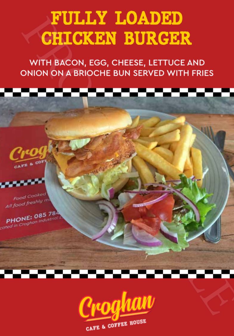 Croghan Cafe & Coffee House menu board