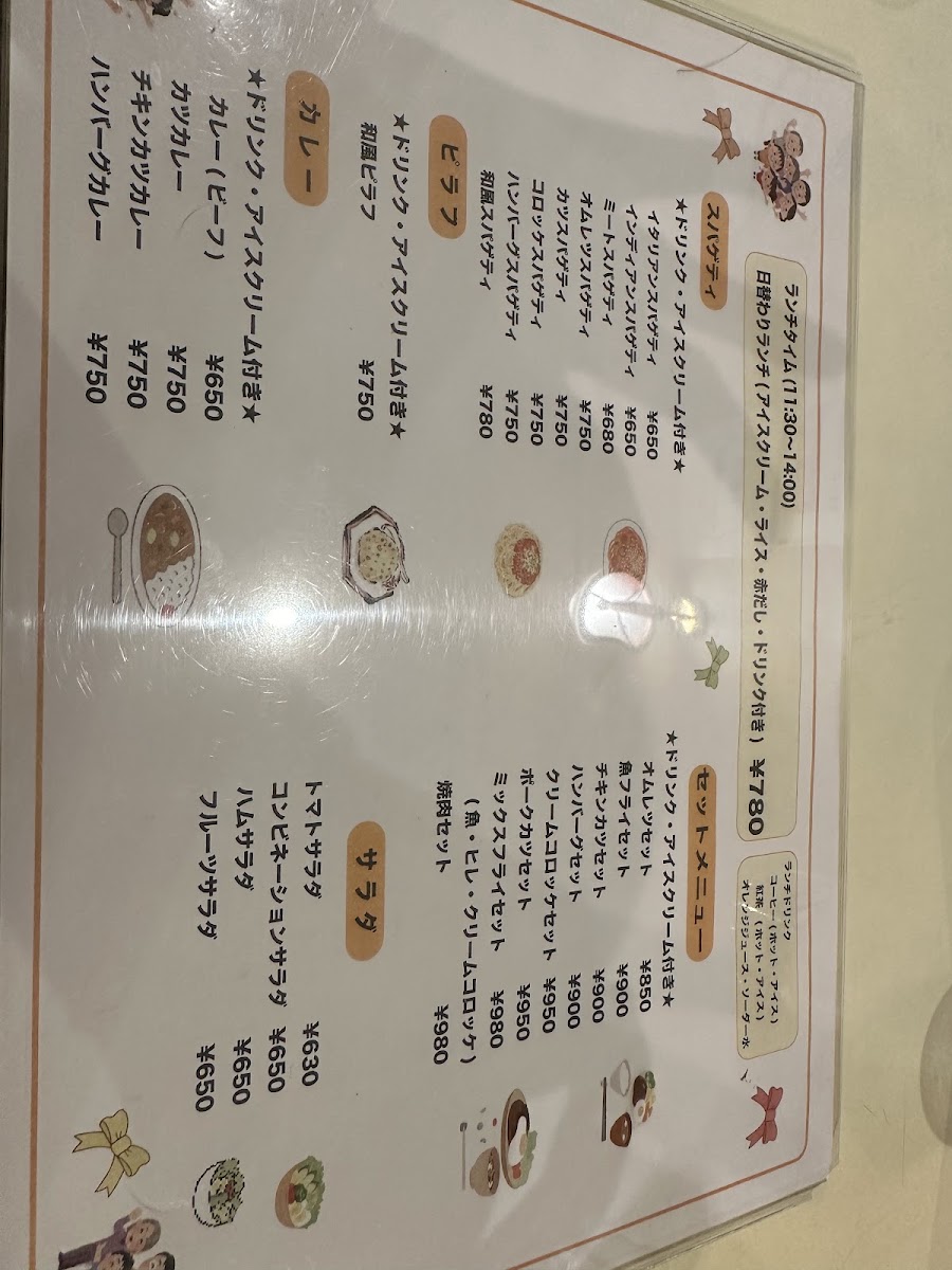 Ribbon menu board