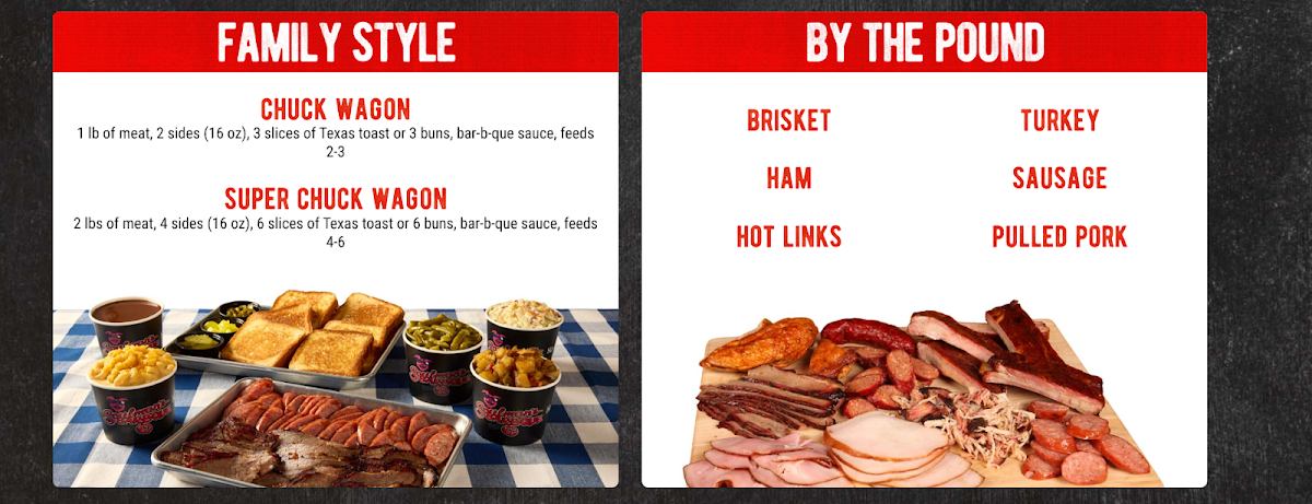 Soulman's Bar-B-Que menu board