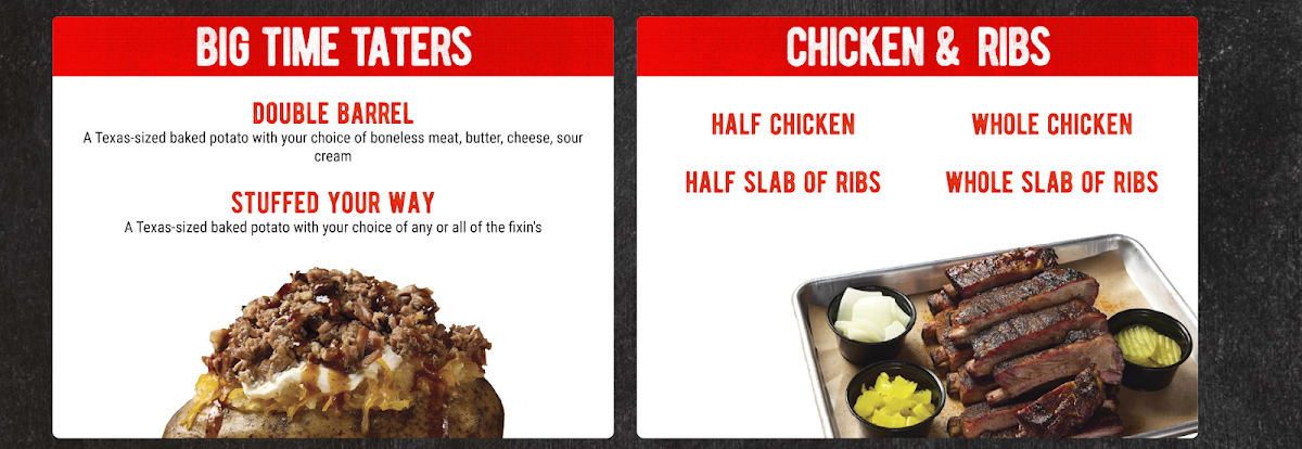 Soulman's Bar-B-Que menu board