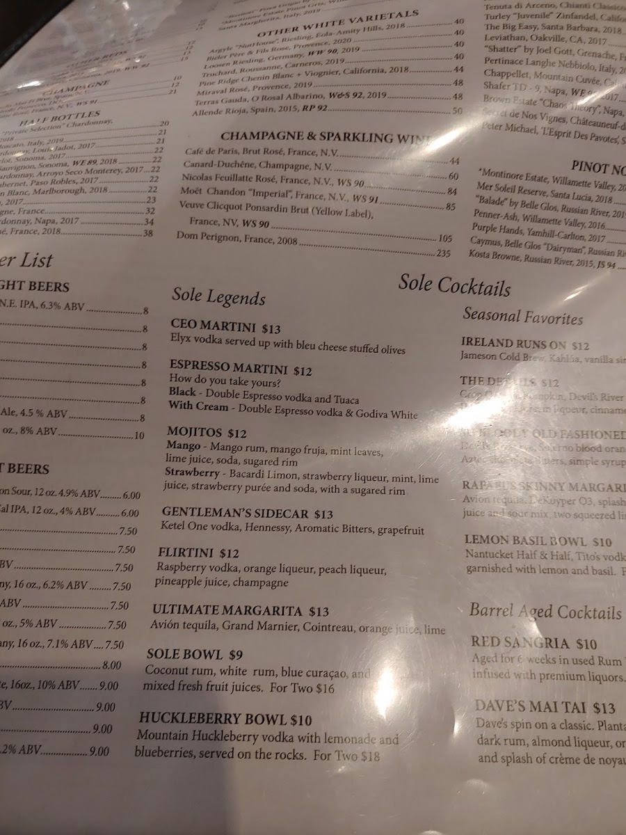 Taqueria Del Pueblo menu board