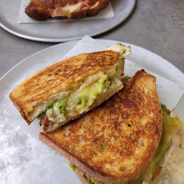 Chicken Avocado Sourdough Toastie