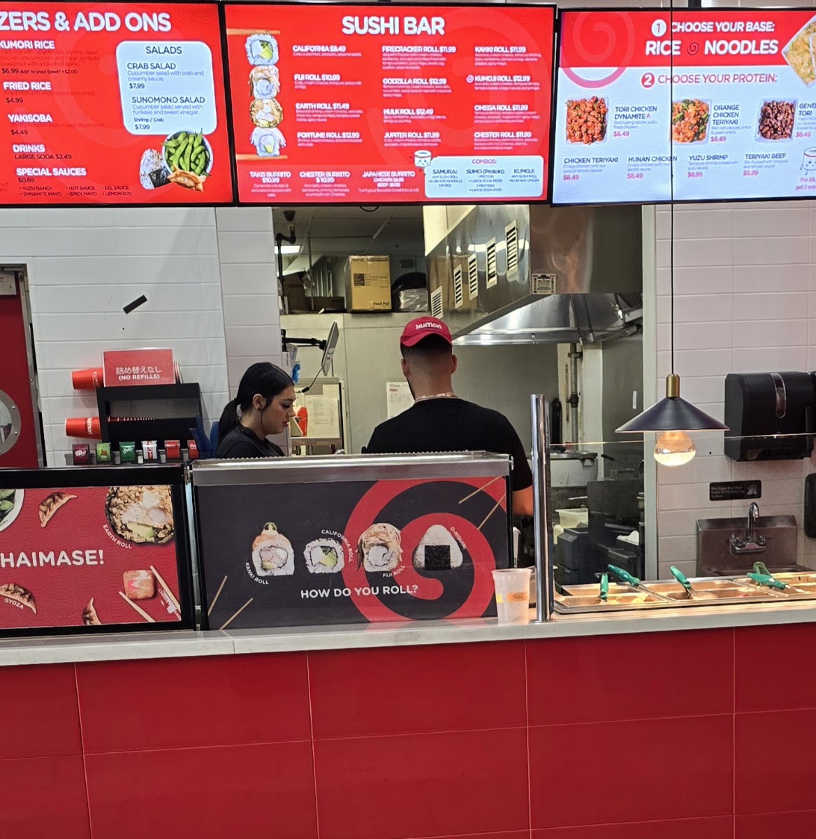 Kumori Express menu board
