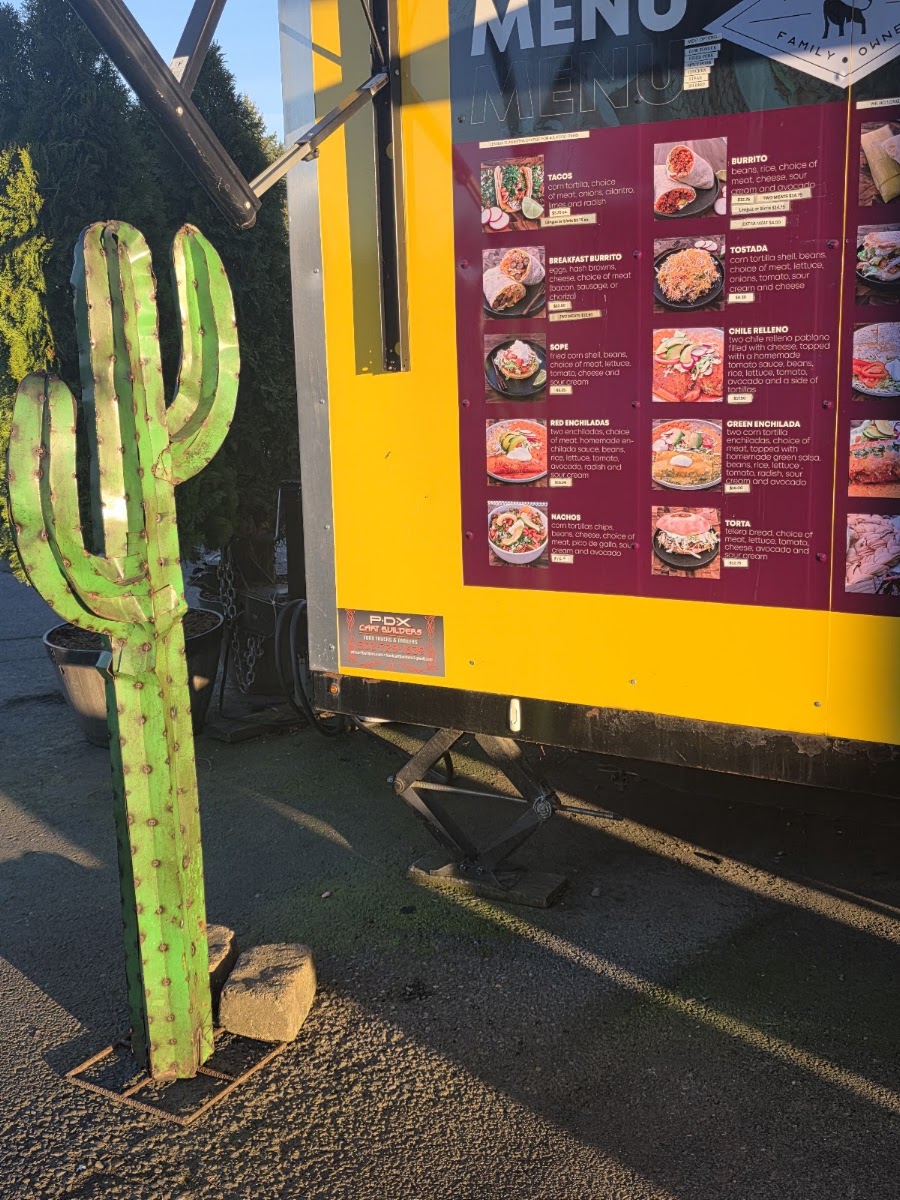 Pepe's Tacos menu board