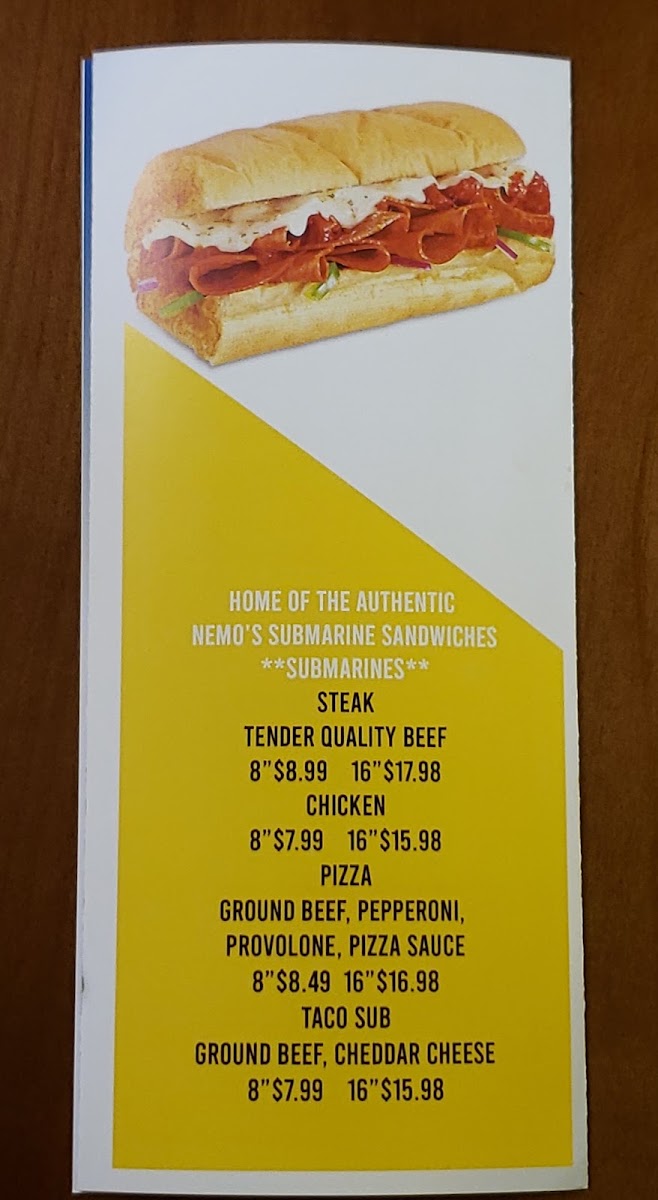 D'lish Restaurant and Catering menu board