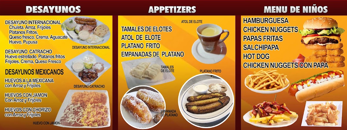 International Restaurant Inc menu board