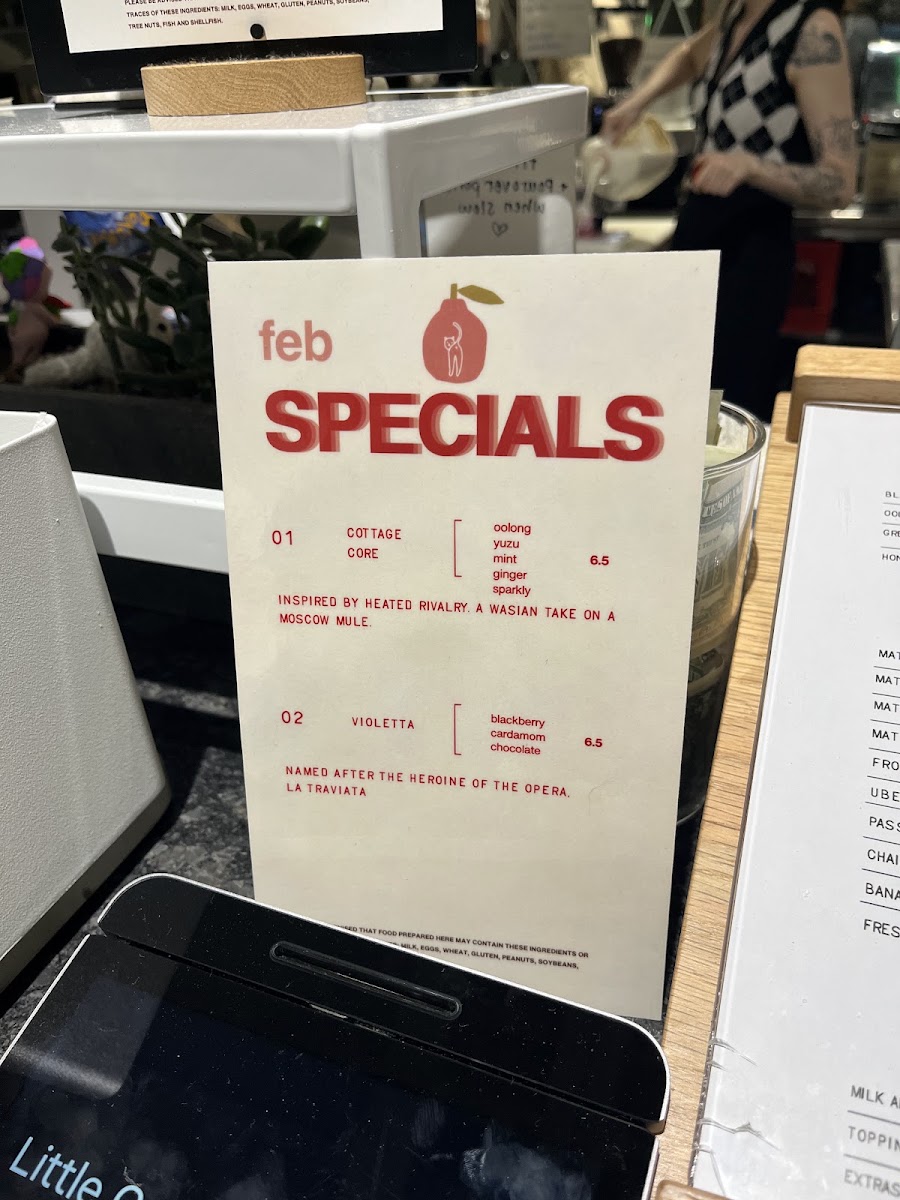 Little Cat menu board