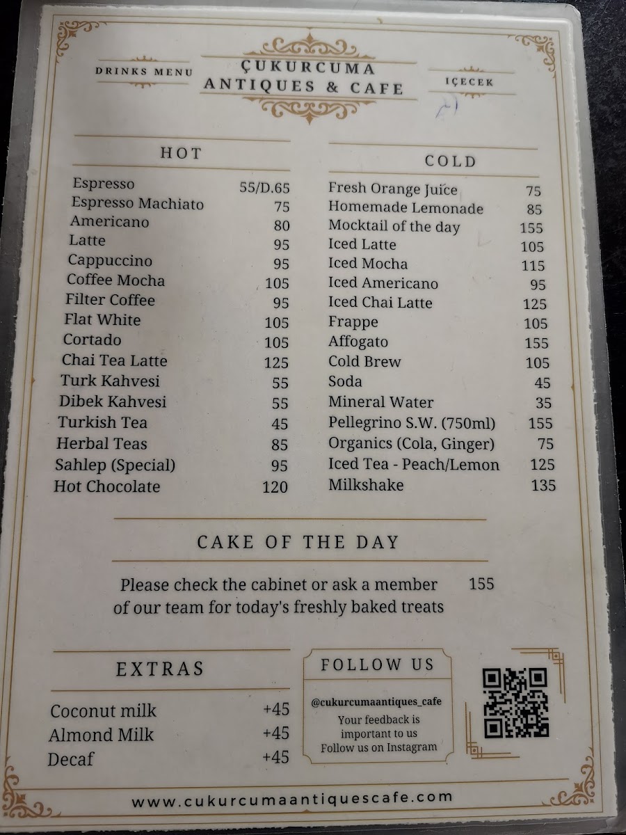 Nold Eatery menu board