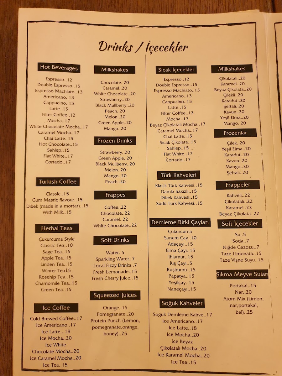 Nold Eatery menu board