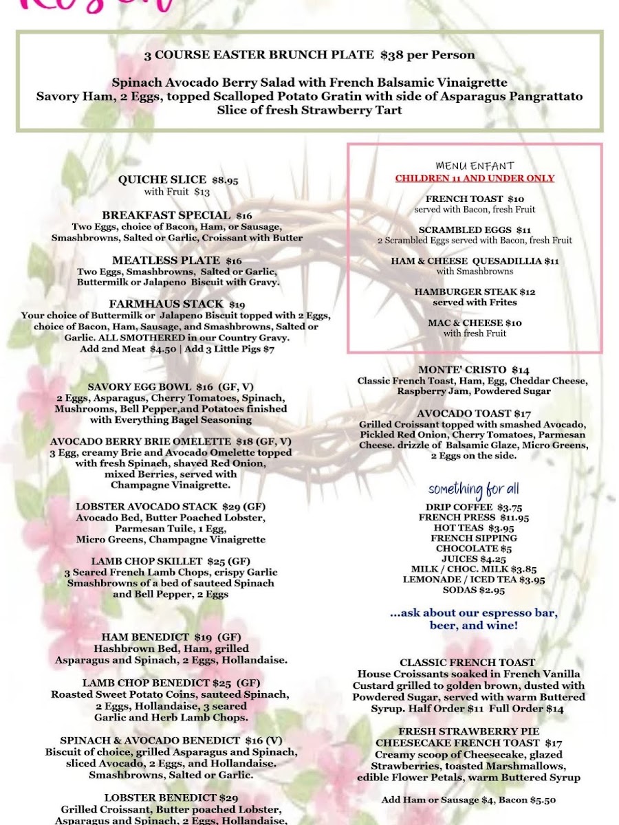 French Whisk menu board