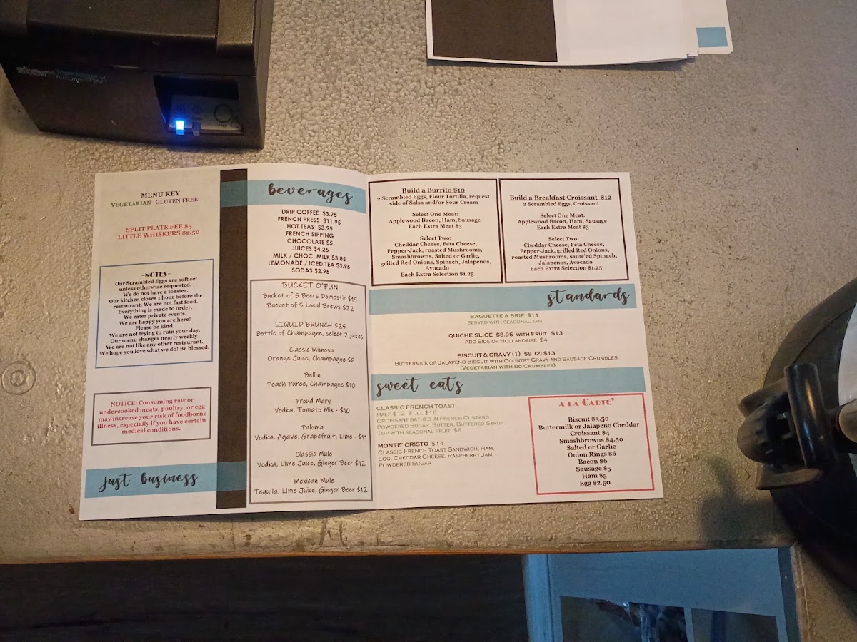French Whisk menu board