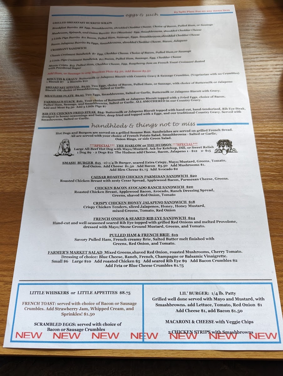 French Whisk menu board