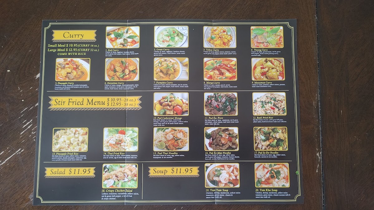 TIKKY'S CURRY CORNER menu board