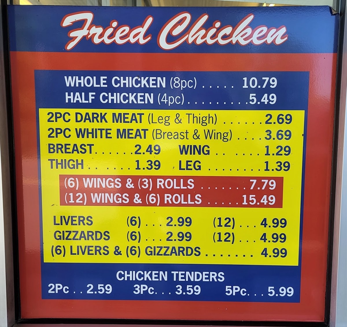 Debbie's Drive-In menu board