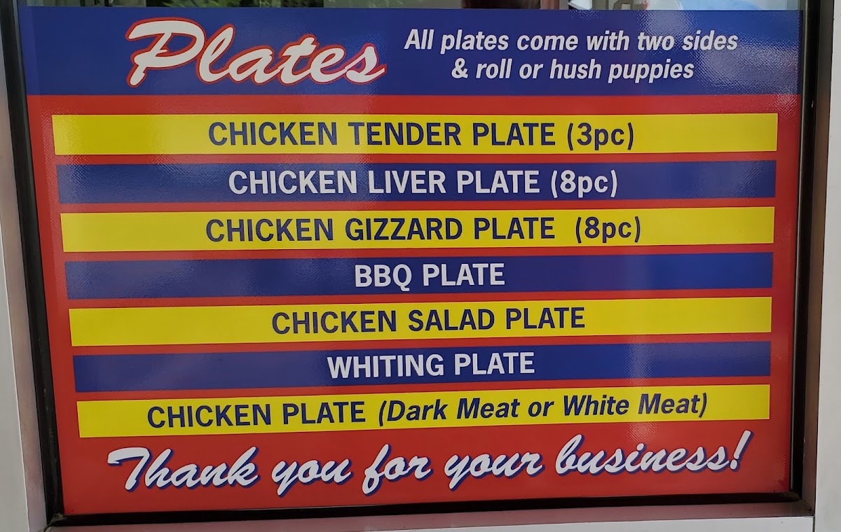 Debbie's Drive-In menu board