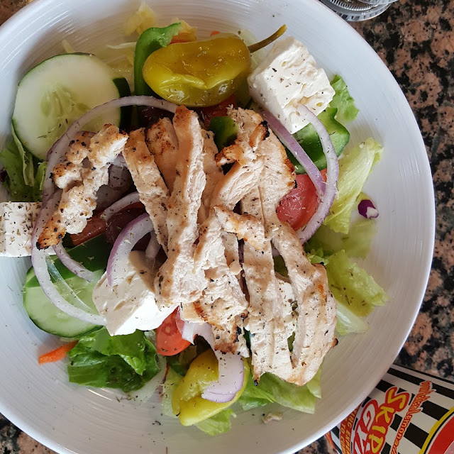 Grrek Salad with Char Broiled Chicken