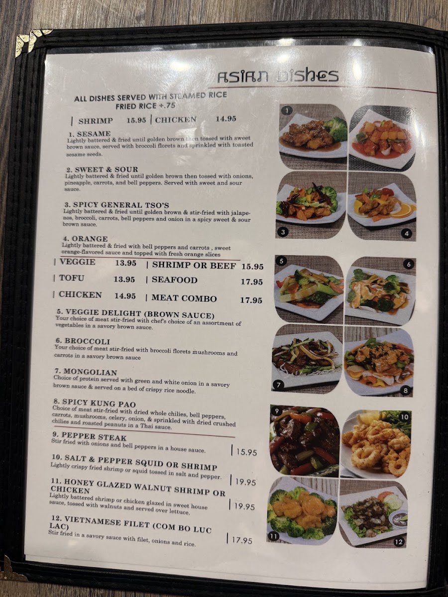 ATL sushi hibachi and pho (Thai Chinese Pho Hibachi sushi ) menu board